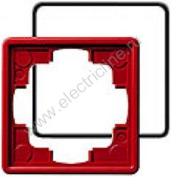 Gira S-Color Рамка одинарная с уплотнительной вставкой, Красный
